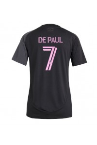 Inter Miami Rodrigo De Paul #7 Voetbaltruitje Uit tenue Dames 2025-26 Korte Mouw